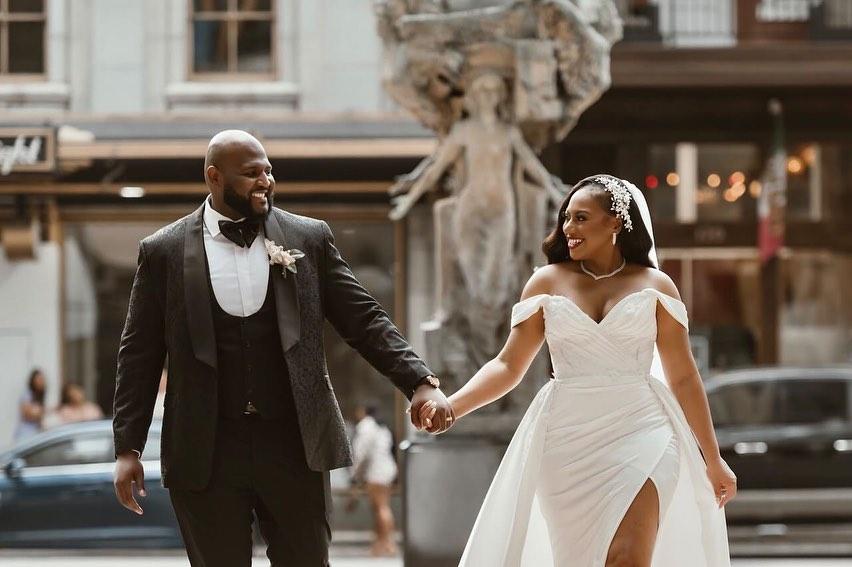 Custom bridal gown