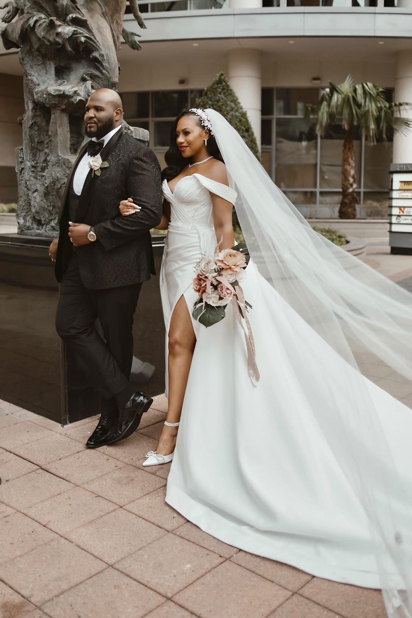 Custom bridal gown