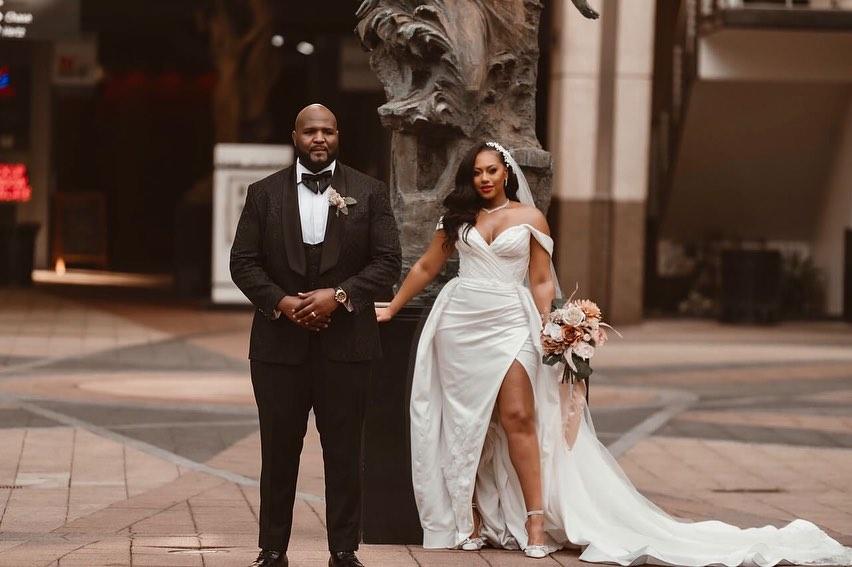Custom bridal gown
