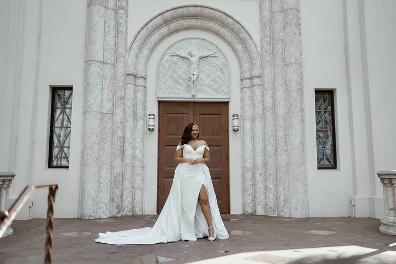 Custom bridal gown