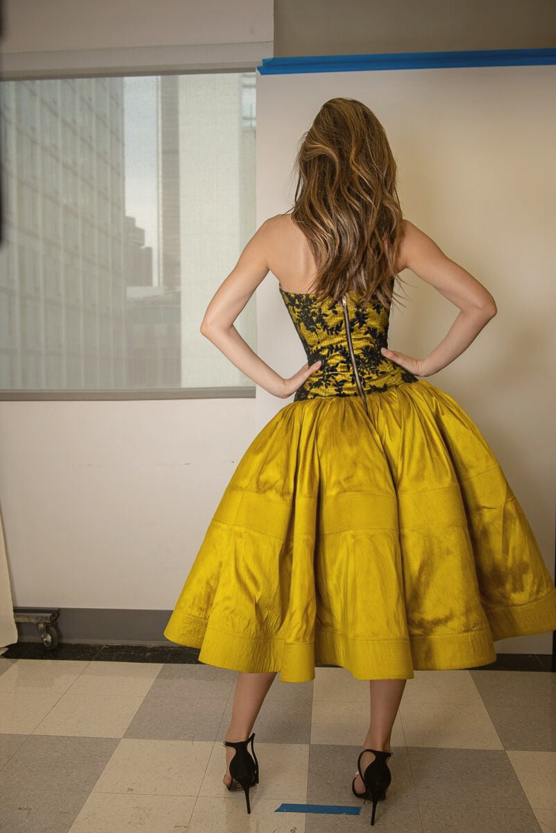 Tea length party dress
