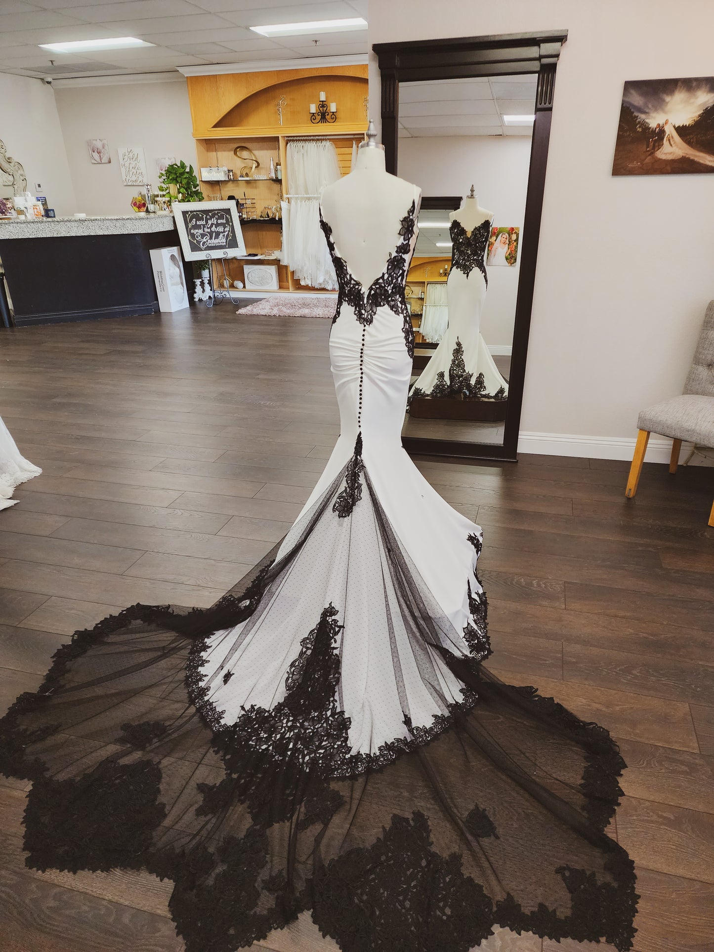 Custom bridal gown