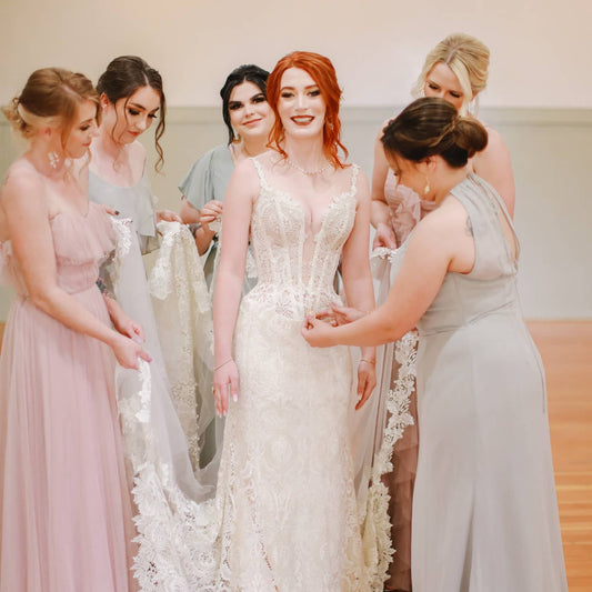 Custom bridal gown