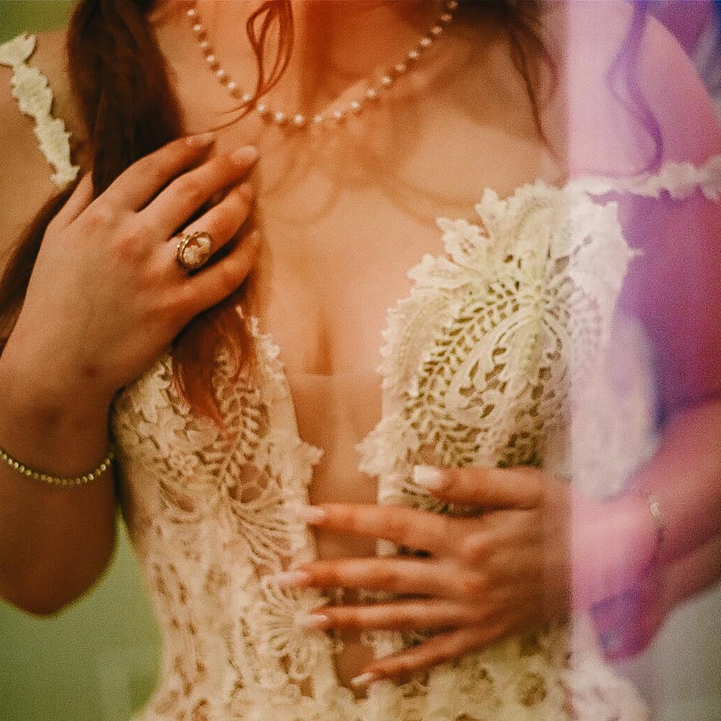 Custom bridal gown