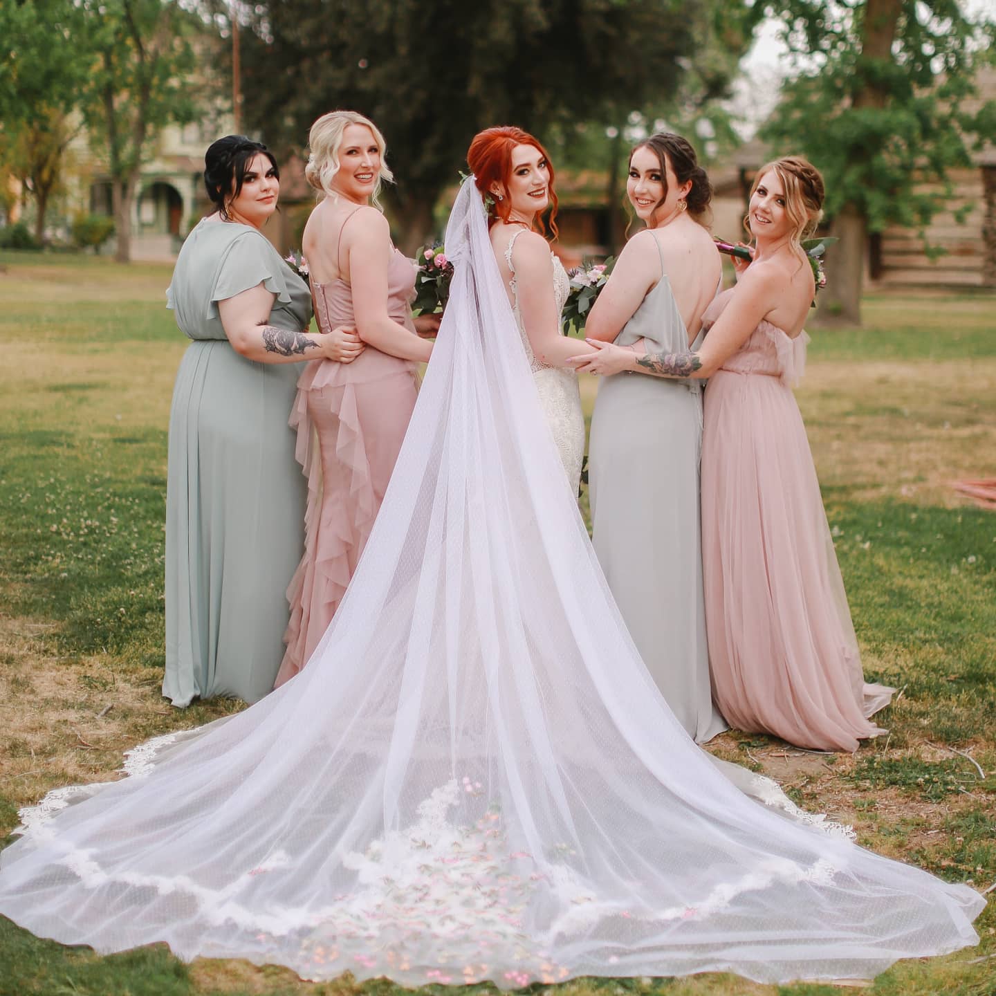 Custom bridal gown