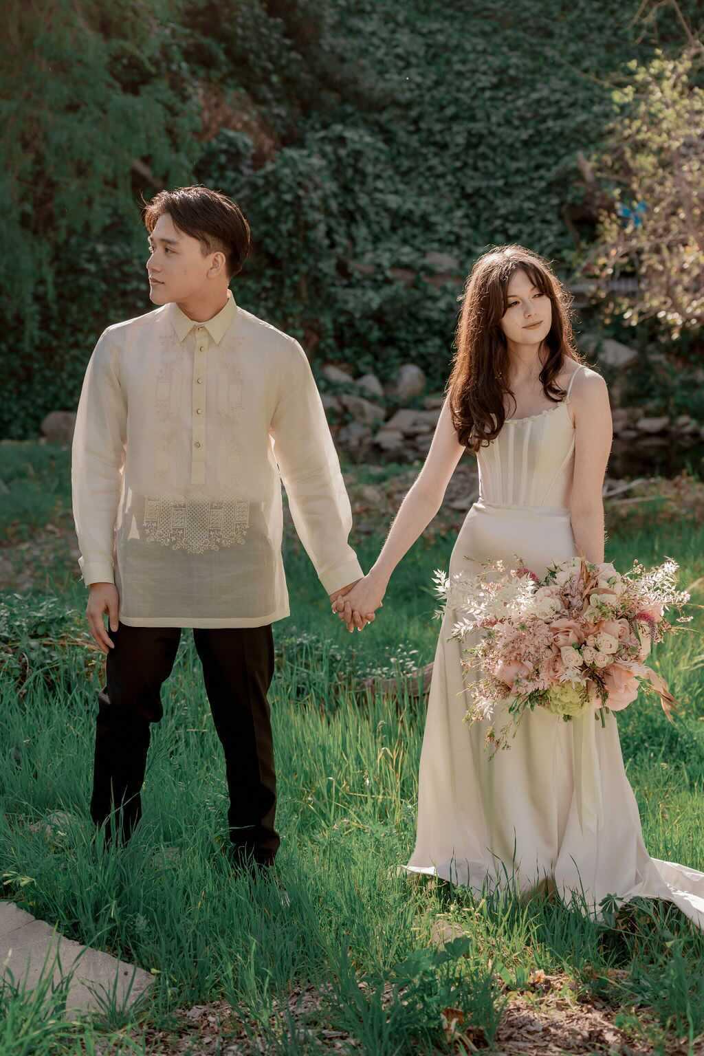 Custom bridal gown