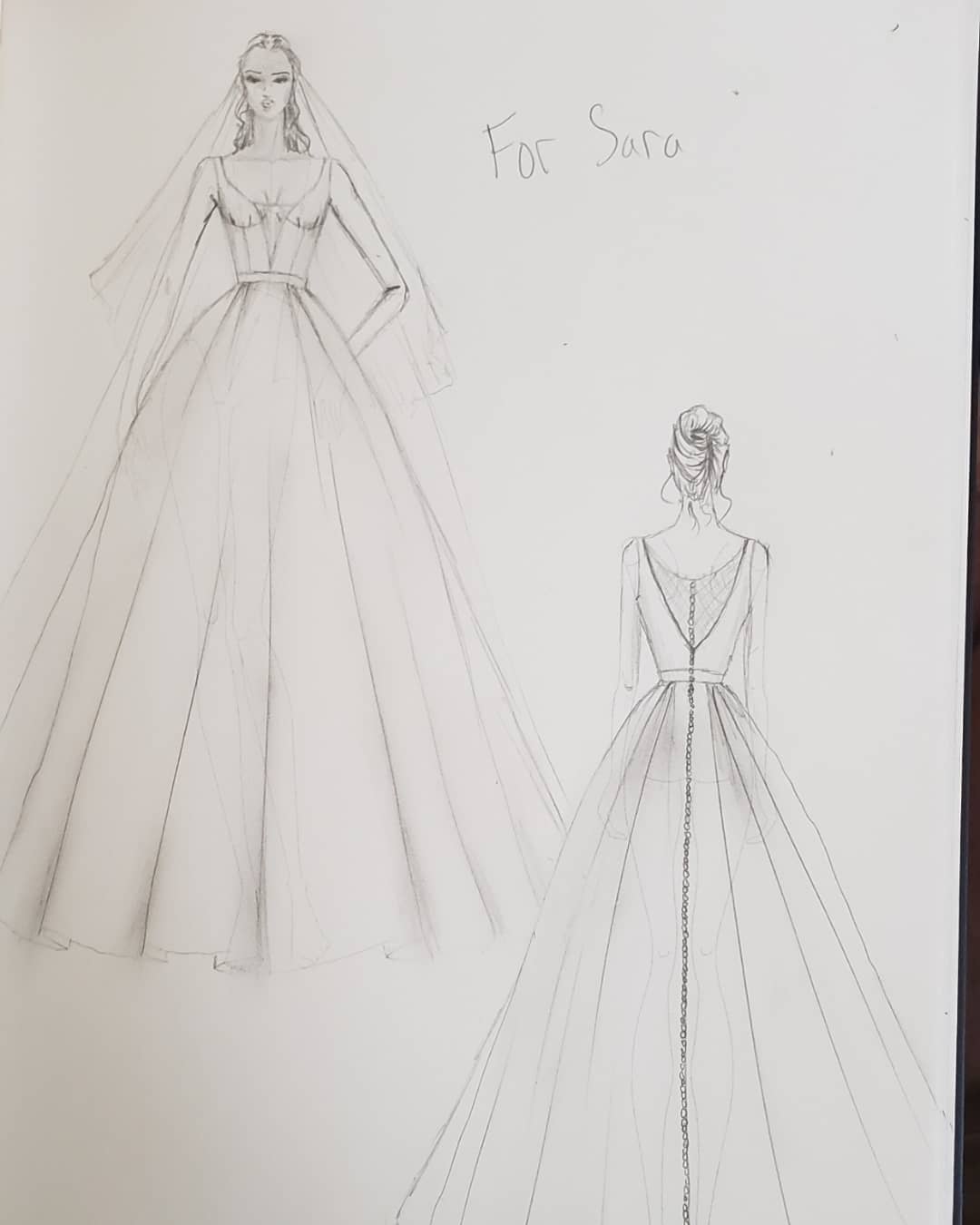 Custom bridal gown deposit