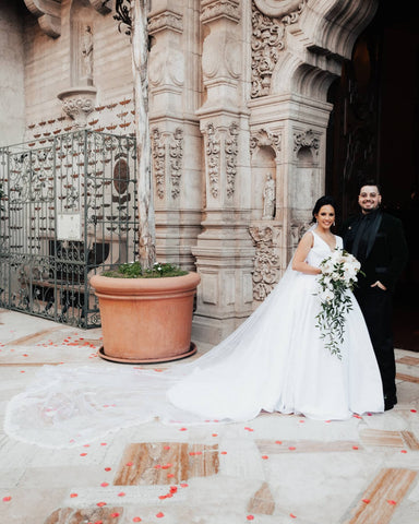 Custom bridal gown